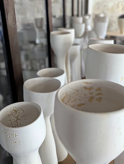 Créations céramique de Mounia Guénatri