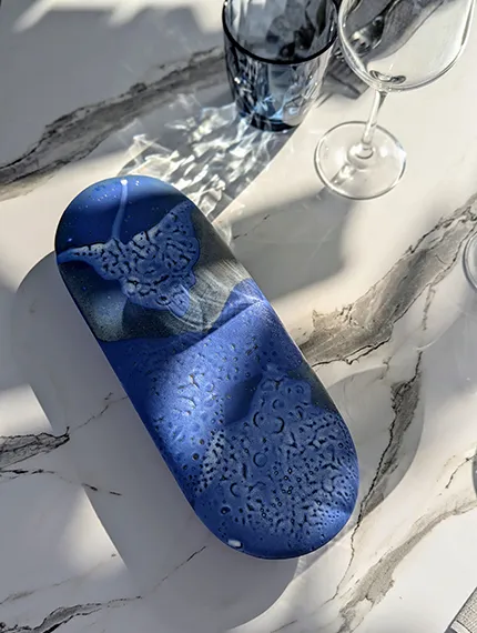 Création d'un service en céramique pour le restaurant la Stoa