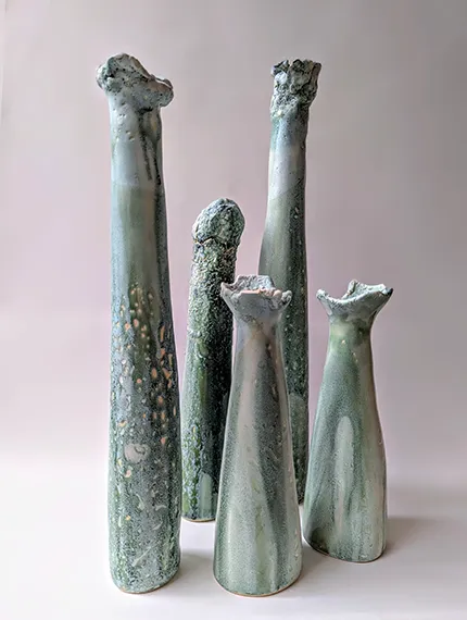 Soliflore en céramique, atelier l'element terre