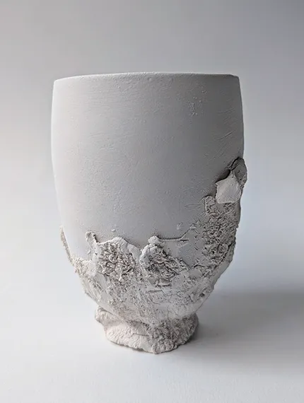 Vase de la collection Outreblanc, Atelier l'Element Terre